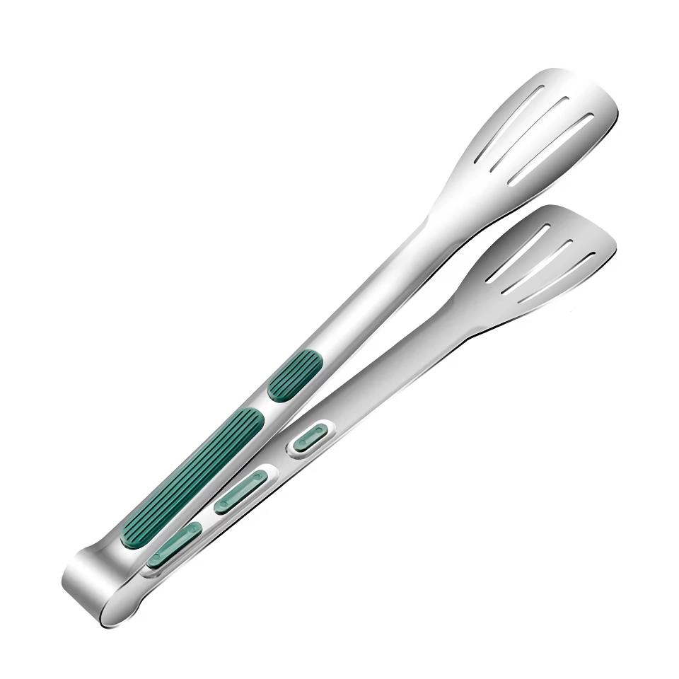 Stainless Steel BBQ Tongs with Non-Slip Handle