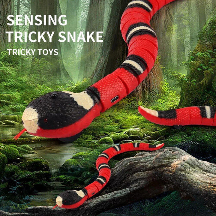 USB Rechargeable Smart Sensing Snake Toy for Cats & Dogs