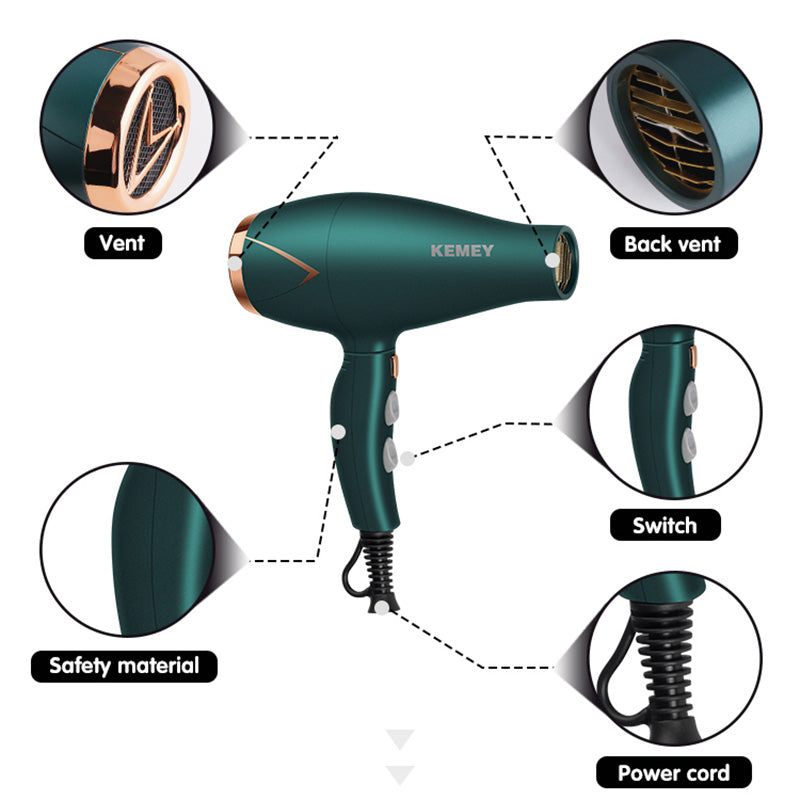 3500W Hot and Cold Foldable Hair Dryer for Salon and Home Use