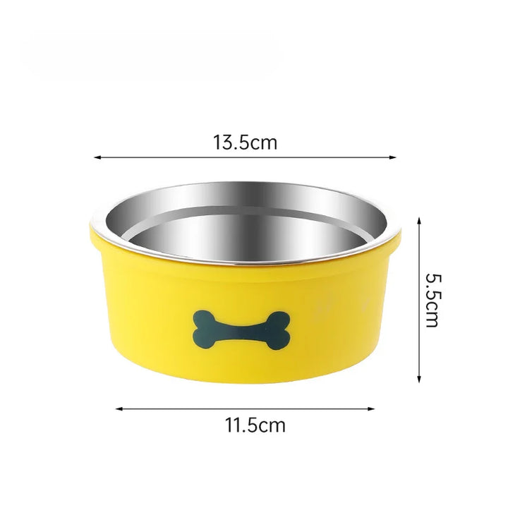 Cute Silicone Non-Slip Pet Bowl for Dogs and Cats