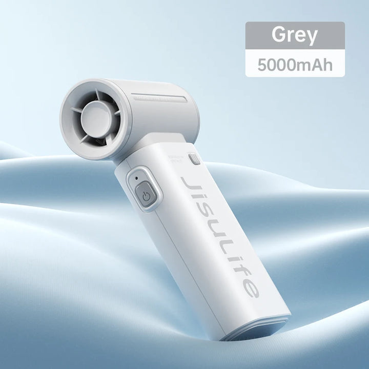 Handheld Turbo Fan,Super Strong Wind,5 Speeds,Long Battery Life,5000mAh,USB Rechargeable,Multipurpose Pocket fan