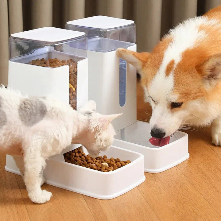 Automatic Pet Feeder & Water Dispenser Set - 3.5L