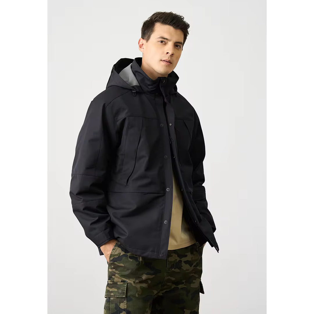 Autumn Oversize Water Repellent Rain Jacket for Men