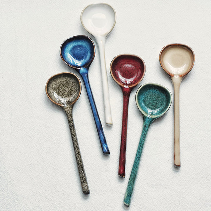 Elegant Ceramic Soup Spoon