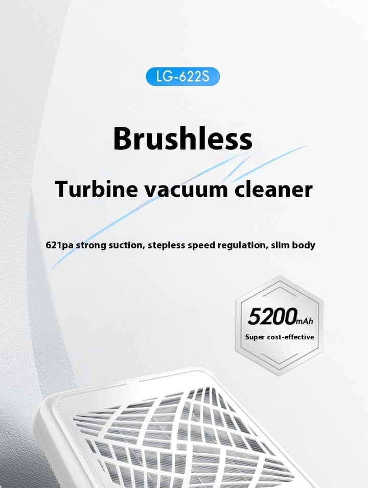 Brushless Turbo Nail Vacuum Cleaner With Long Battery Life