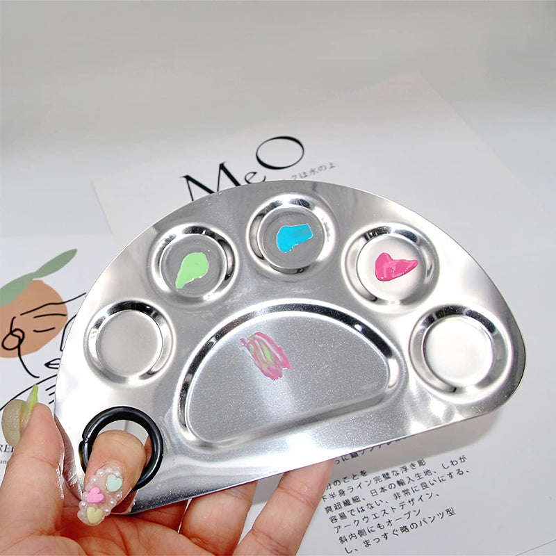 Stainless Steel Makeup and Nail Art Mixing Palette