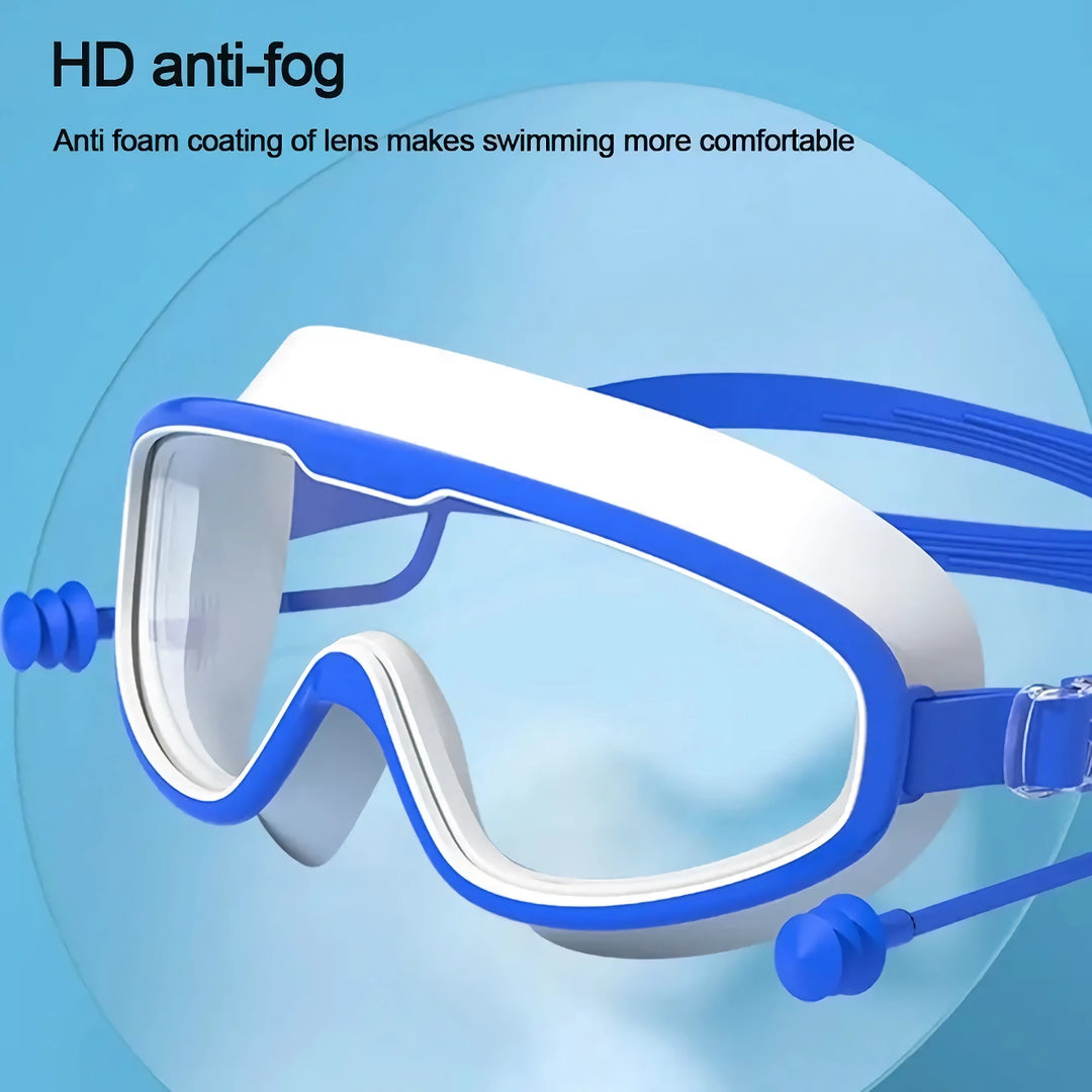 Kids' Big Frame Anti-Fog Swimming Goggles