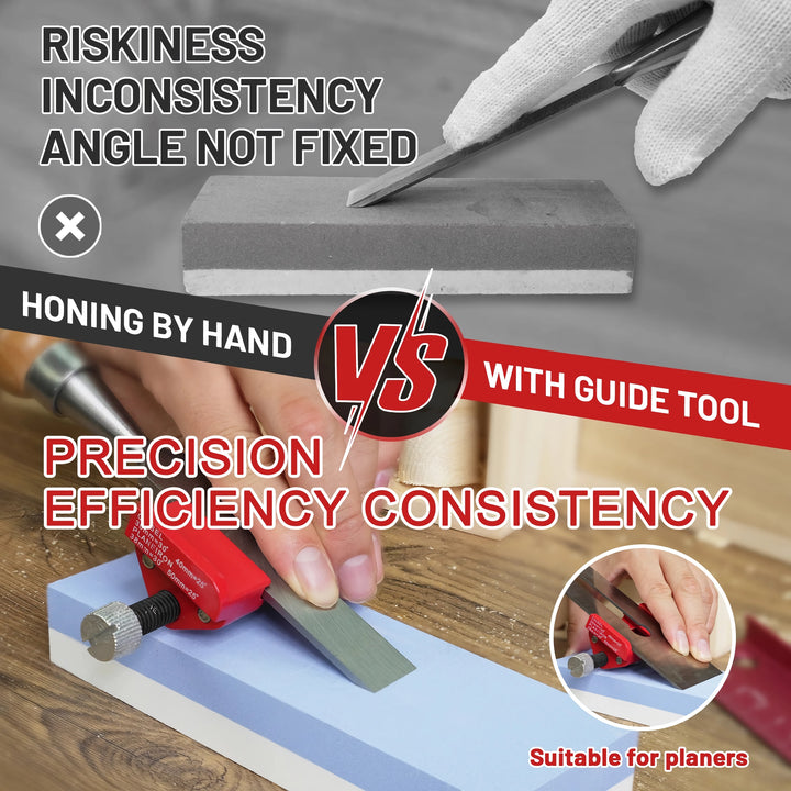 Precision Honing Guide for Woodworking Chisels & Planer Blades