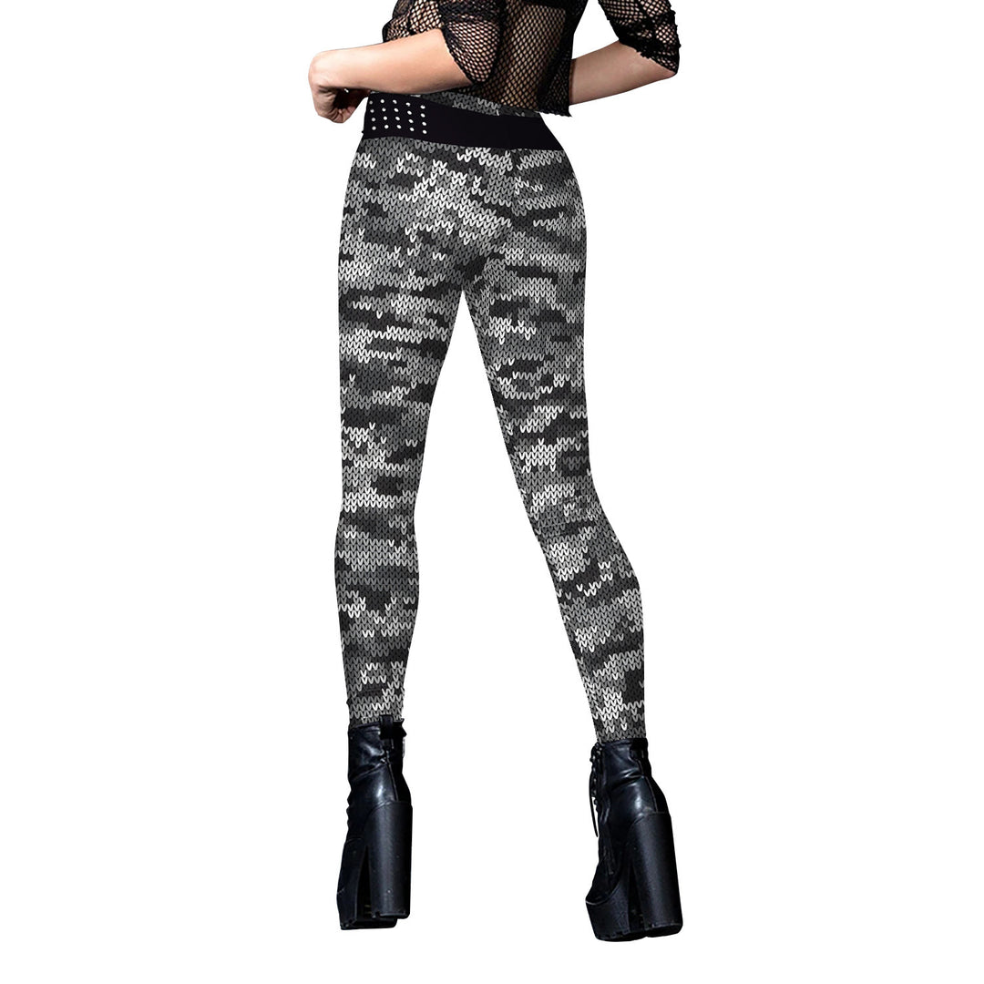 Women's Fashion Camouflage Digital Printing Sweatpants