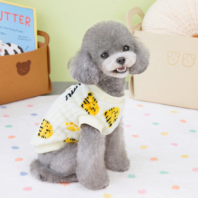 Cozy Winter Fleece Dog Vest for Small Dogs & Cats