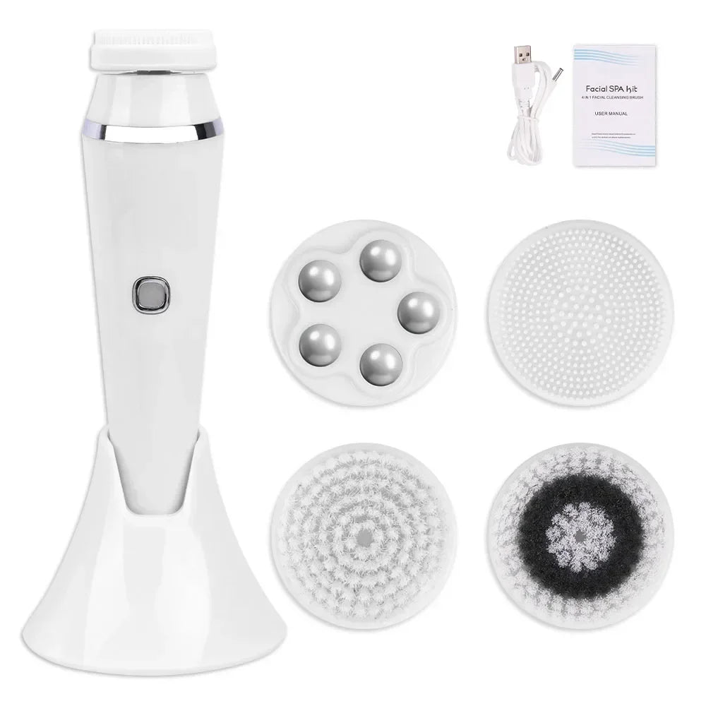 4-in-1 Electric Facial Cleansing Brush