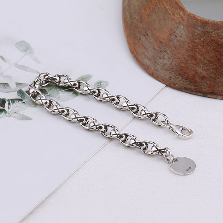 Women's Silver Trendy Fashion Personalized Bracelet