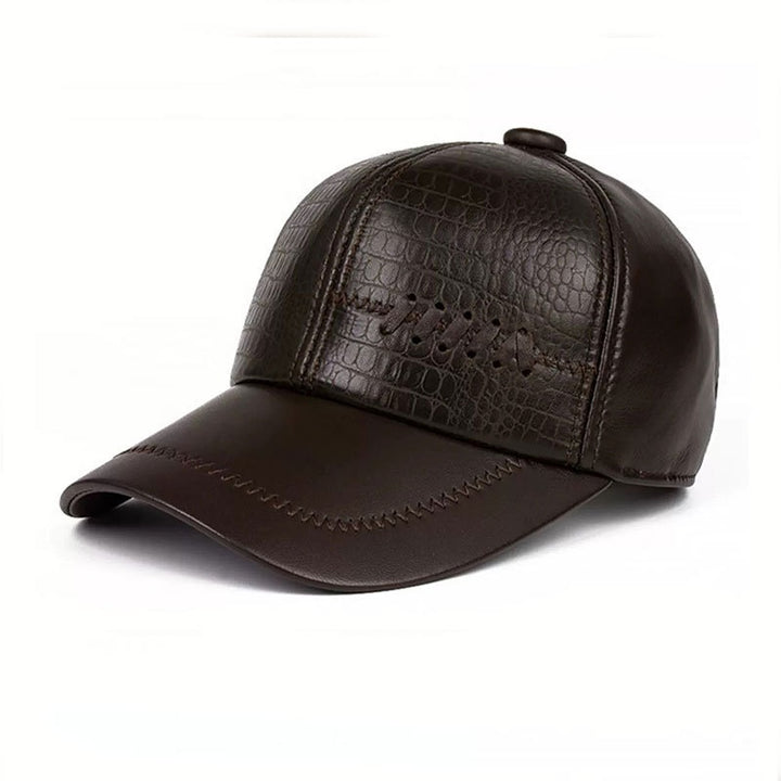 Autumn And Winter Casual Men's Leather Hat