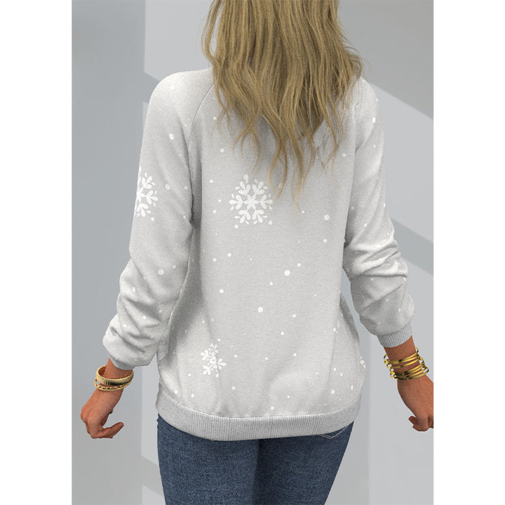 Women's Digital Printing Raglan Sleeve Sweater