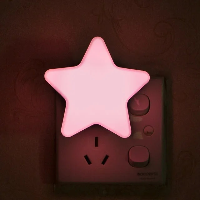 Smart Star LED Night Light with Auto Sensor - Plug & Play for Safe Home Navigation