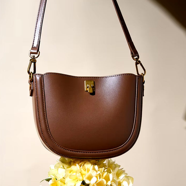 Soft Genuine Leather Crossbody Bag