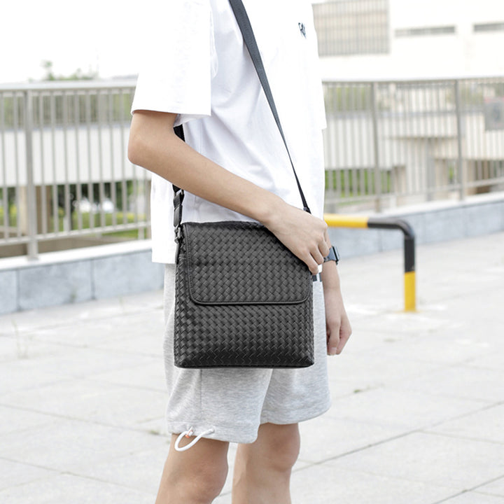 Woven Men's Fashion Casual Shoulder Bag