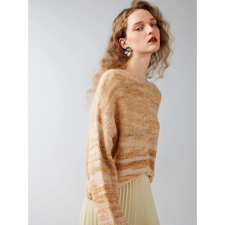 Women's Autumn/Winter Oversize Alpaca Wool Blend Pullover