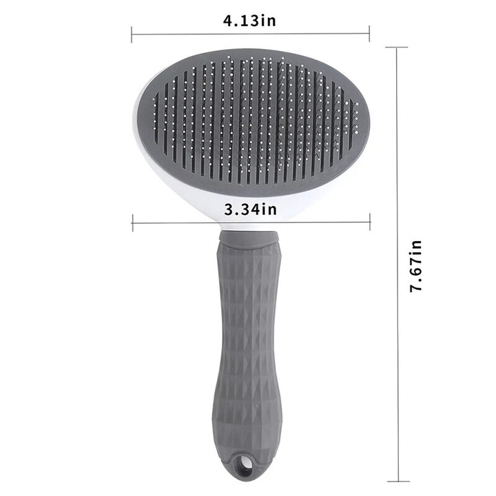 Deluxe Pet Grooming Comb - Stainless Steel Brush for Cats & Dogs