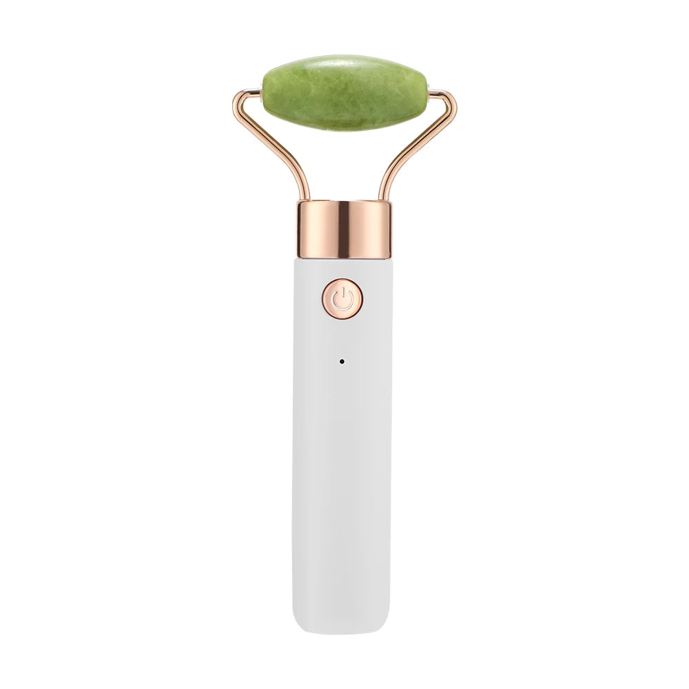 Electric Jade Roller Massager for Facial and Body Relaxation