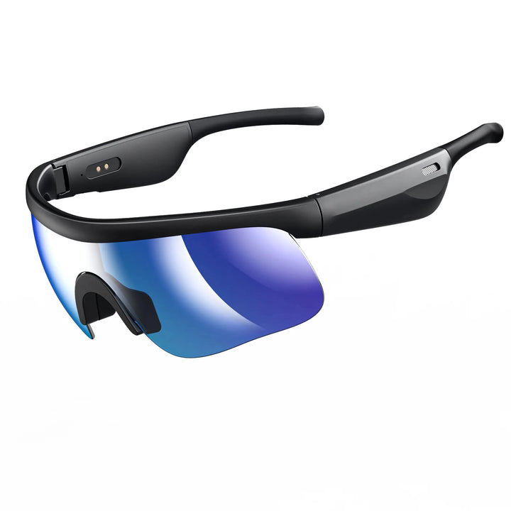 Smart Polarized Cycling Sunglasses with Built-in Mic, Bluetooth Speaker, UV400 Protection & Voice Control