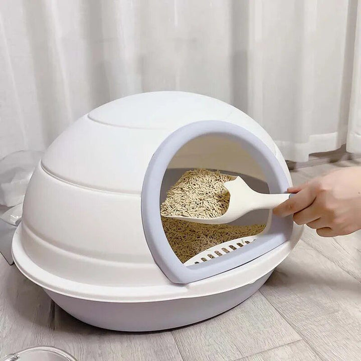 Space Capsule Cat Litter Box