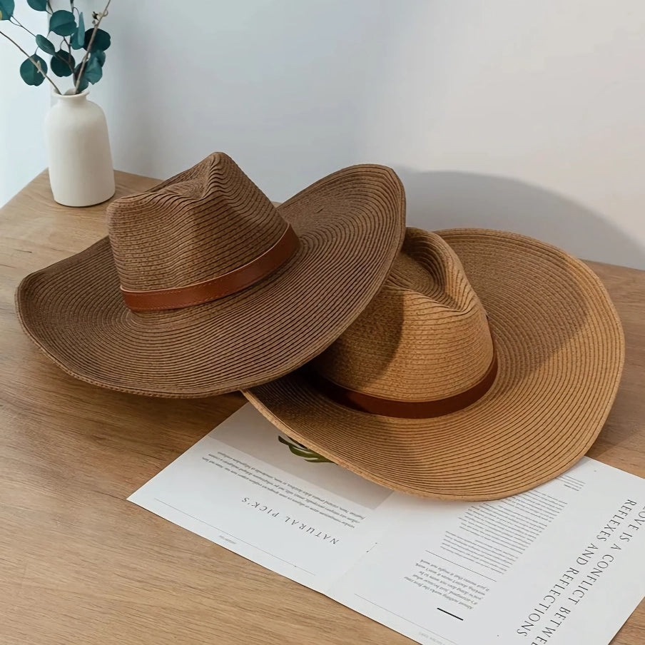 Stylish Natural Paper Western Cowboy Hat