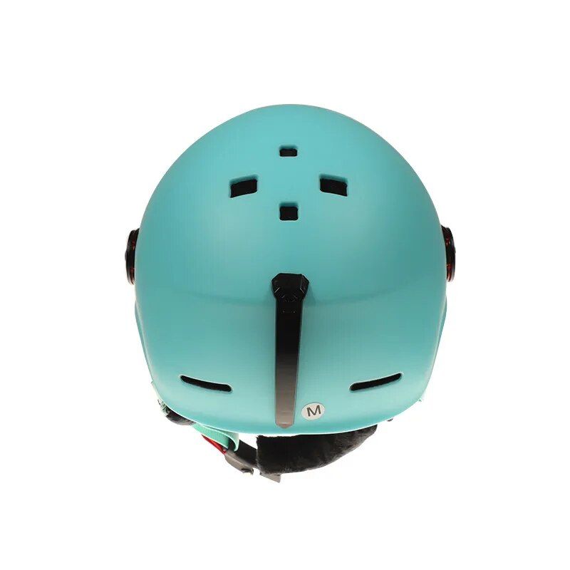 Winter Sports Ski Helmet with Integrated Visor and Adjustable Comfort