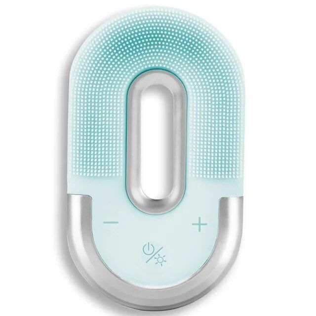 Ultrasonic Silicone Facial Cleansing Brush with Wireless Charging