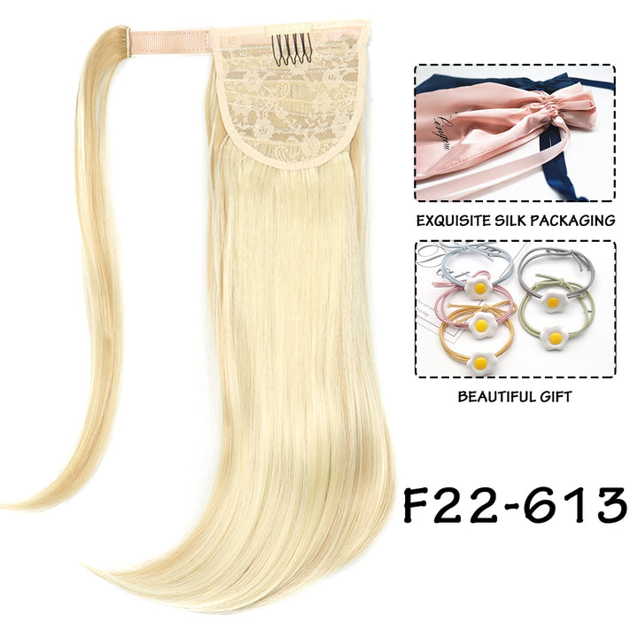 Synthetic Straight Wraparound Ponytail