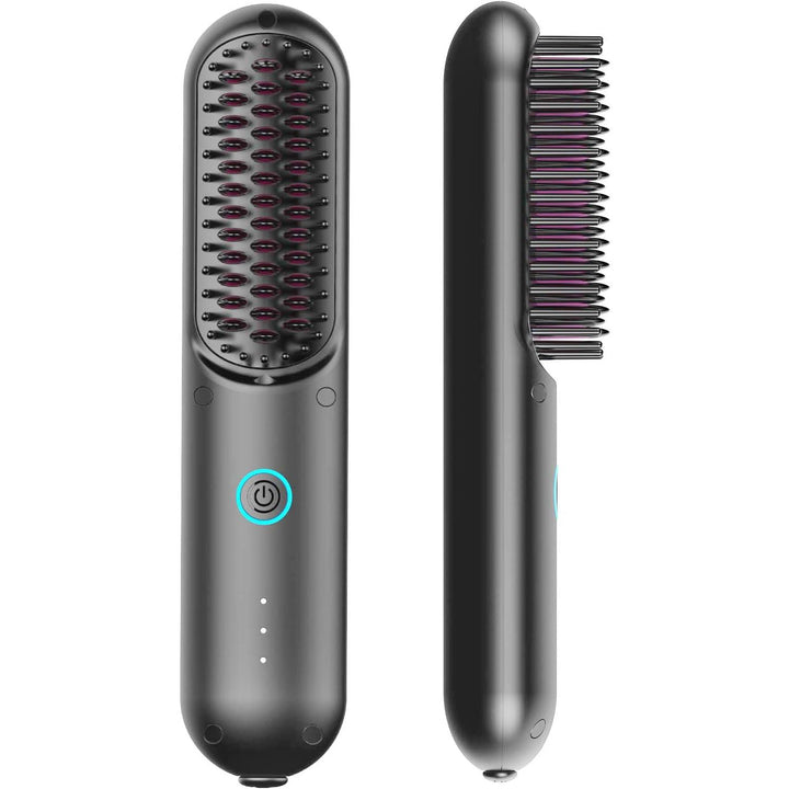 Wireless Dual-Purpose Mini Hair Straightener & Curler with Ionic Technology