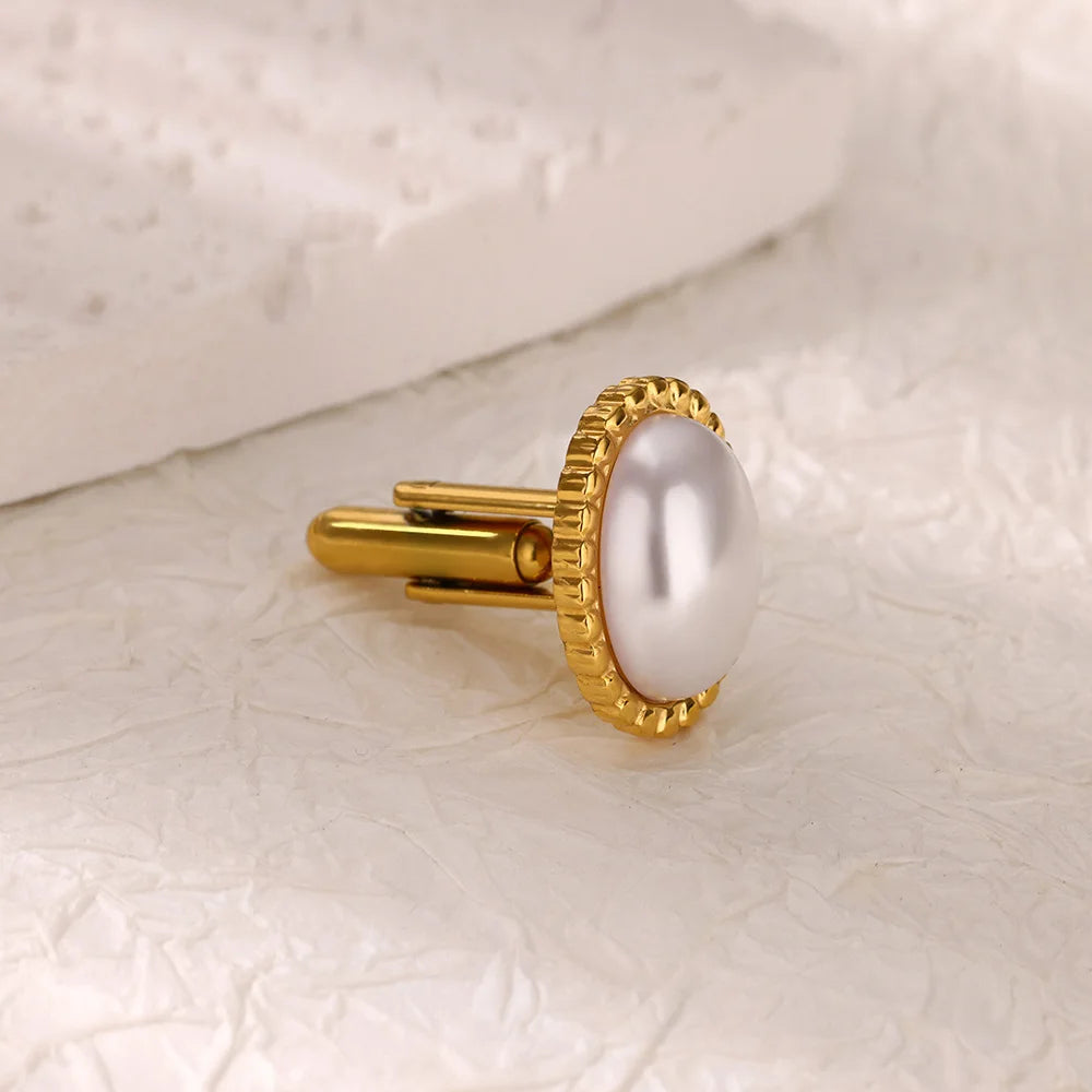 Pearl Cufflinks for Men