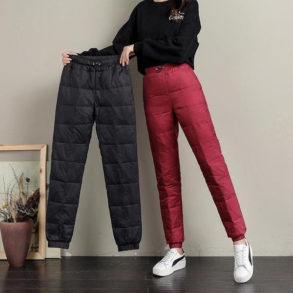 Sweatpants Women Cotton Trousers Down Pants Outer Wear