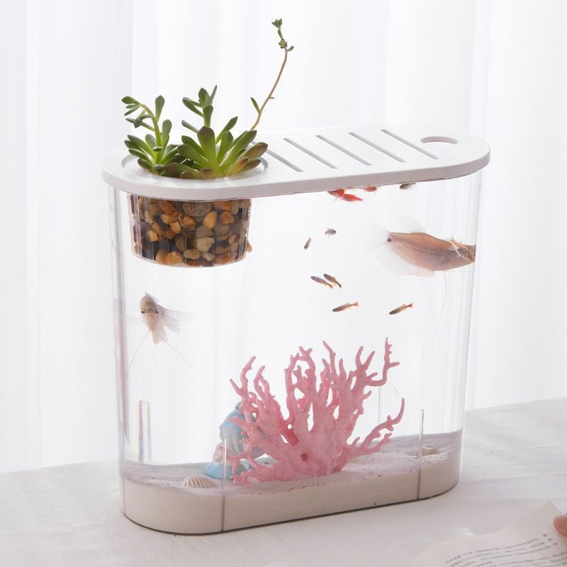 Transparent Plastic Goldfish Tank