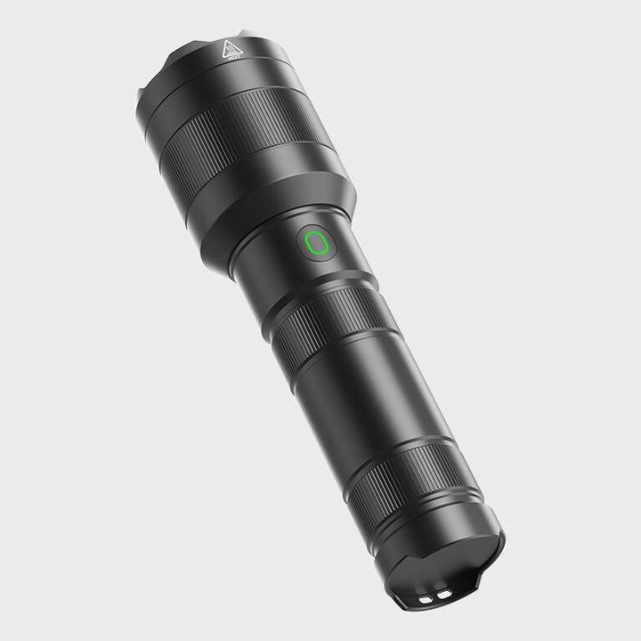 Long Range Tactical LED Laser Flashlight with Power Bank, 1500m Reach, Rechargeable