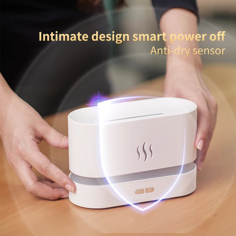 Aromatic Flame Diffuser & Ultrasonic Humidifier with USB Power