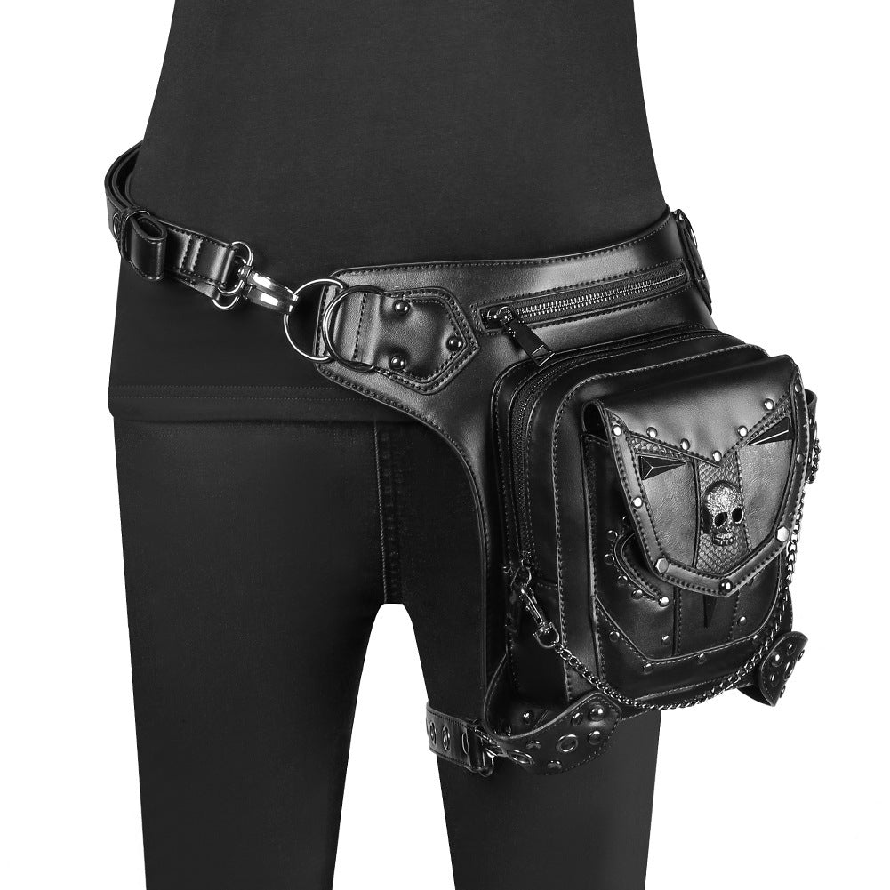 Punk Motorcycle Skull Chain Women's Crossbody Bag