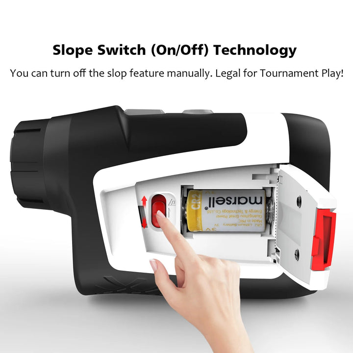 600M Golf & Hunting Laser Rangefinder with Slope Adjustment