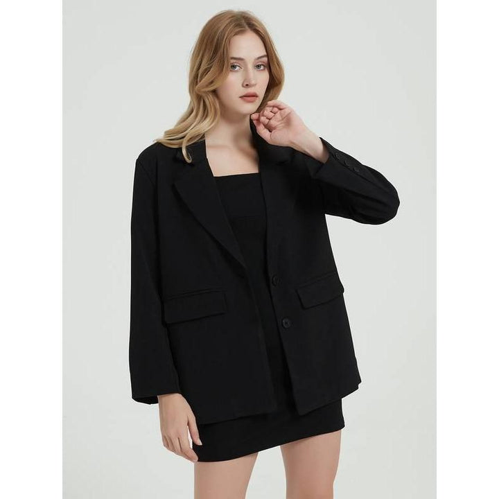 Elegant Black Blazer Coat for Women