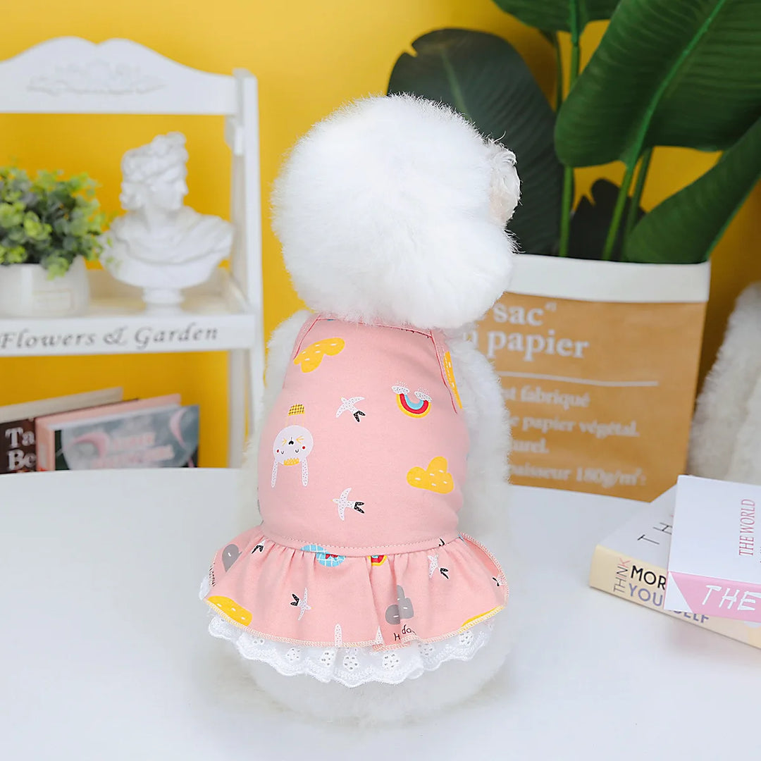 Charming Summer Pet Dress for Small Dogs & Cats