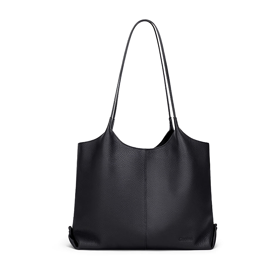 Women’s Versatile Leather Tote Bag - Elegant Shoulder & Crossbody Handbag