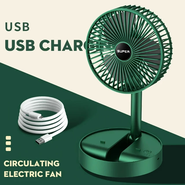 Compact 6-Inch USB Portable Fan with 3-Speed Control