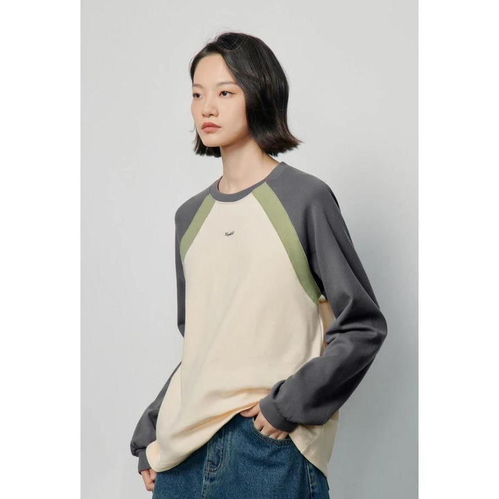 Spring Long Sleeve O-Neck Loose Tee