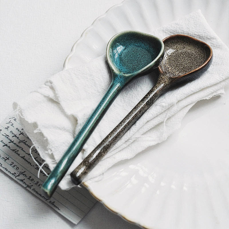 Elegant Ceramic Soup Spoon