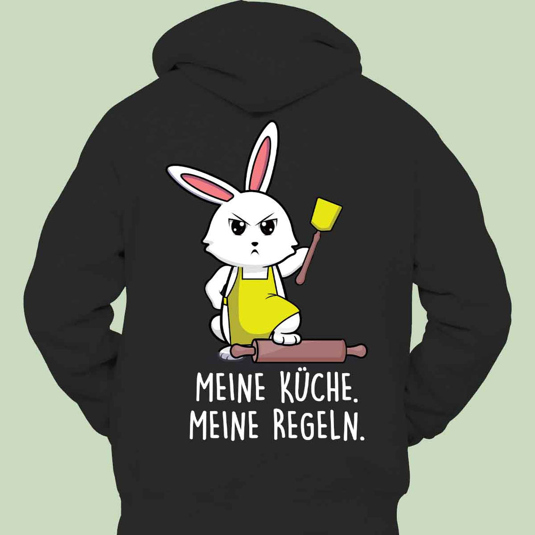 Kitchen Rabbit Hoodie Unisex Back Print