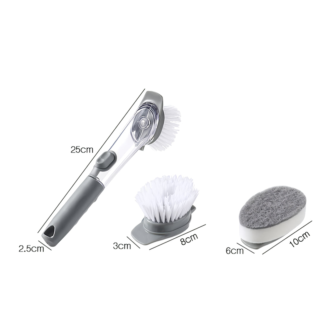 Automatic Soap Dispensing Dishwashing Brush with Holder