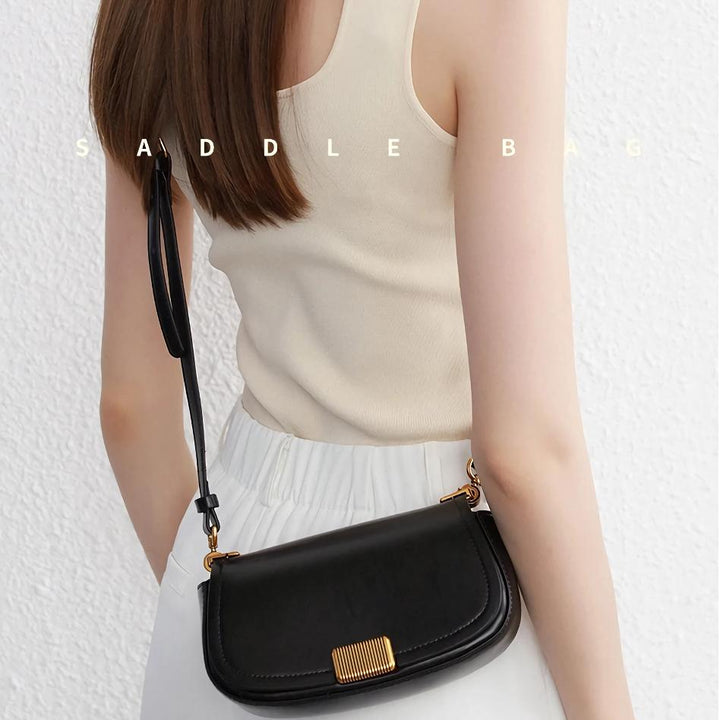 Retro Genuine Leather Crossbody Shoulder Bag