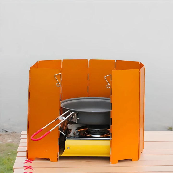 Portable Foldable Aluminum Camping Stove Windshield