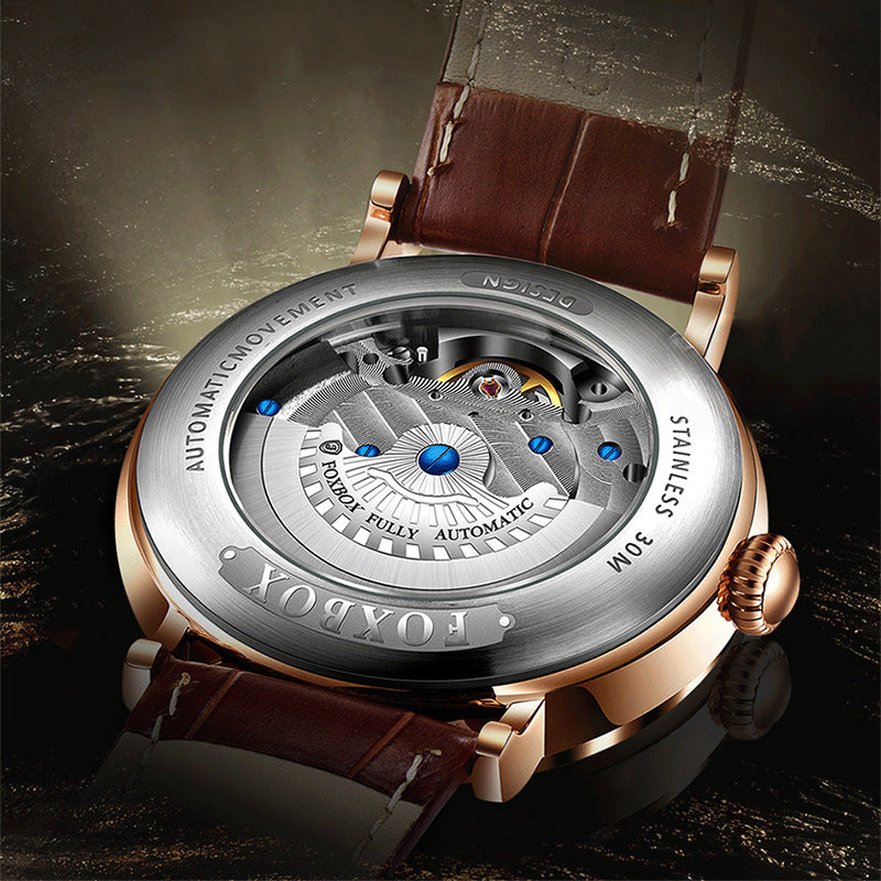 Men's Mechanical Watch Diamond Set Commemorative Waterproof