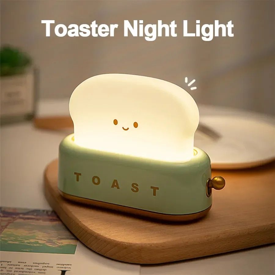 Charming Toaster Cartoon LED Night Light